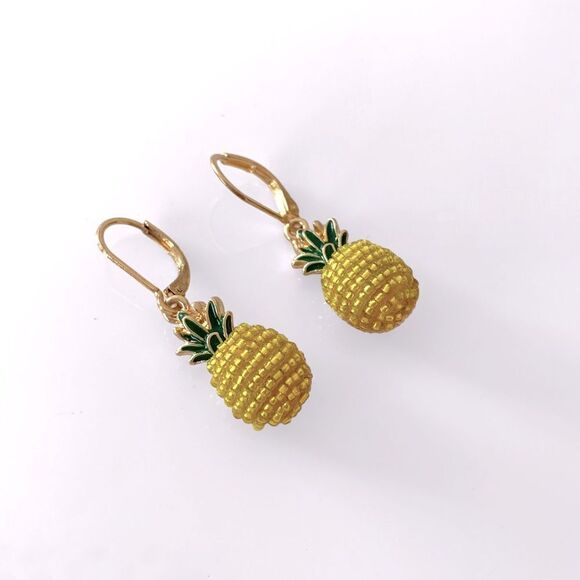 Napier Pineapple Earrings - Picture 1 of 4